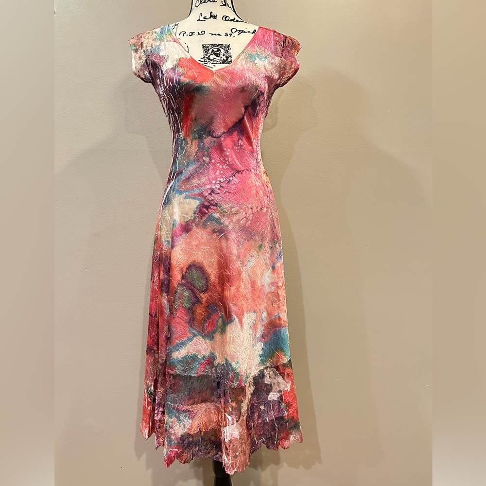 Komarov Lace Cap Sleeve Dress